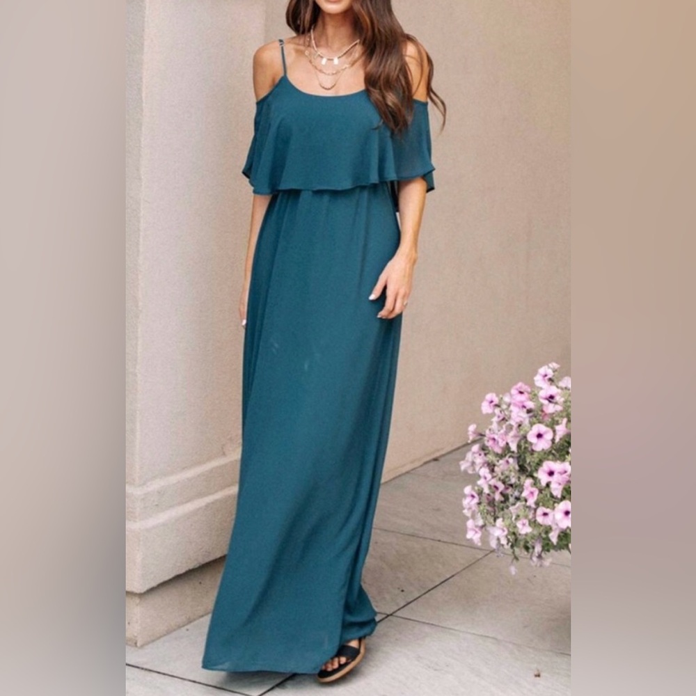 Teal Maxi Dress - Size XL